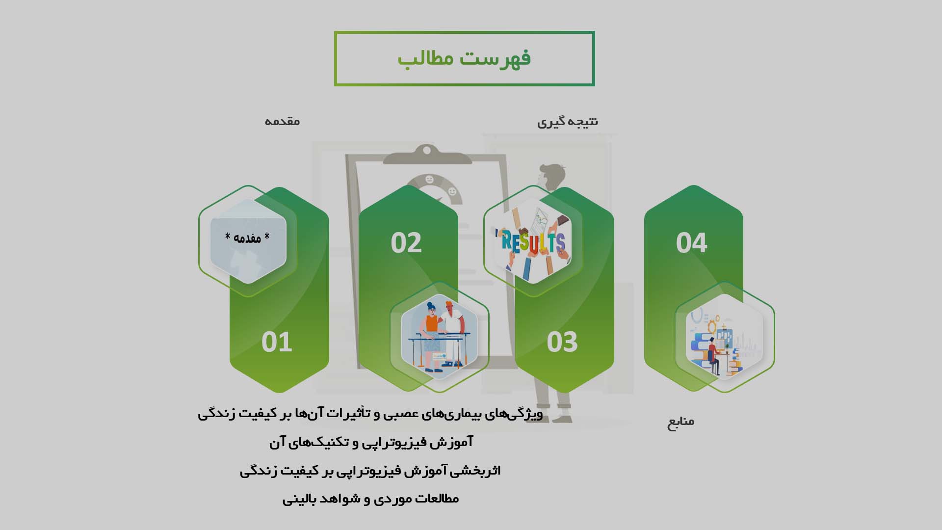 پاورپوینت در مورد تأثیرات آموزش فیزیوتراپی بر بهبود کیفیت زندگی بیماران مبتلا به بیماری‌های عصبی